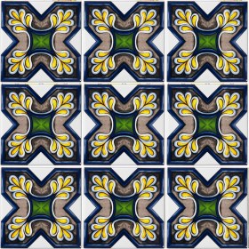 Resim Can Seramik 10*10 cm Cç-64 Kütahya Çini Karo ( 5'li 1 Paket ) 