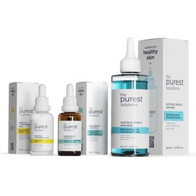Resim The Purest Solutions Leke önleyici, Sivilce karşıtı ve Gözenek Sıkılaştırıcı Yoğun Bakım Seti 