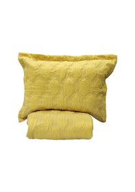 Resim Vnl Star Çift Kişilik Yatak Örtüsü Hardal Hardal 