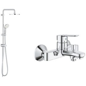 Resim Grohe Duş Seti (Duş Kolonu + Banyo Bataryası) 