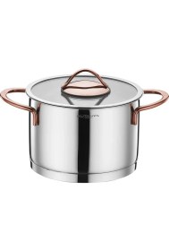 Resim Kütahya Porselen Lindos 16 Parça Çelik Çeyiz Seti Bronz 