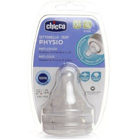 Resim Chicco Wellbeing Biberon Emziği 0 Ay+ Yavaş Akış 2'li 3 Adet 