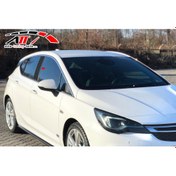 Resim ARD Pazarlama Opel Astra K 2015-2022 Karbon Kapı Direği Kaplaması Cam Direği Şık Görünüm 6 Parça 