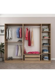 Resim Minar Kale210 5 Bölmeli 2 Çek Giyinme Dolabı Dore 