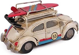 Resim Dekoratif Metal Araba Çerçeveli ve Kumbaralı 