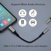 Resim Apitiong Adaptör USB C jakı, USB Tip C 3,5 mm kulaklık jakı adaptörü, DAC çip, Samsung Galaxy S21 S20 Ultra S20+ Note 20 10 S10 S9 Plus, Pixel 4 3 2 XL, i-pad Pro ve daha fazlası ile uyumlu (kırmızı) 