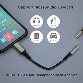 Resim Apitiong Adaptör USB C jakı, USB Tip C 3,5 mm kulaklık jakı adaptörü, DAC çip, Samsung Galaxy S21 S20 Ultra S20+ Note 20 10 S10 S9 Plus, Pixel 4 3 2 XL, i-pad Pro ve daha fazlası ile uyumlu (kırmızı) 