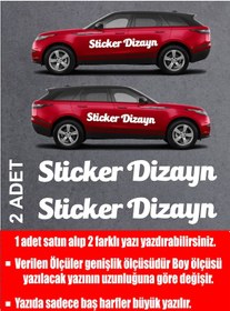 Resim Kişiye Özel Yazı - 2 Adet Isim Soyisim Yazı - Araba - Oto - Araç -motosiklet - Karavan Sticker Etiket 00096 15 Cm 