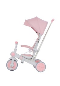 Resim Bebelux Katlanabilir Ve Denge Bisikleti Özeliğine Sahip Üç Tekerlekli Bebek Ve Çocuk Bisikleti Pembe 
