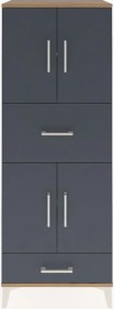 Resim Hyperion Dolap 4 Raflı 2 Çekmeceli 4 Kapaklı 60x44x163 Çam-an... Çam 