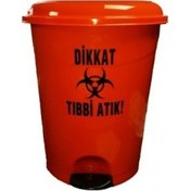 Resim Tıbbi Atık Çöp Kovası Pedallı 10 Litre 