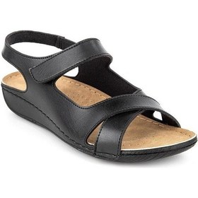 Resim Muya Flores 32240-430 Anatomik Taban Kadın Sandalet Siyah 36-40 Siyah 