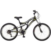 Resim Salcano hector 20 çocuk bisikleti, çift süspansiyon 18 vites mat 