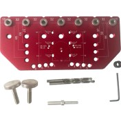 Resim Skyeyyt Raf Pimi Jig ve Menteşe Jig Mobilya Için Iki-Bir-One Müstakil Kenetleme Alüminyum Alaşım Raf Pimi Sondaj Jig (Yurt Dışından) 