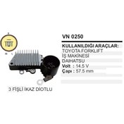 Resim Konjektor 12V Toyota Uyumlu Forklift 3 Fisli Ikaz Diotlu 504633564 