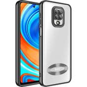 Resim M.TK Moveteck Xiaomi Redmi Note 9 Pro Kılıf Kamera Lens Korumalı Parlak Renkli Logosu Açık Derin Mor 