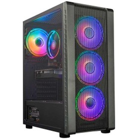 Resim Turbox Master Yi 4x Rgb Kumandalı Gaming Bilgisayar Kasası Power Yok 