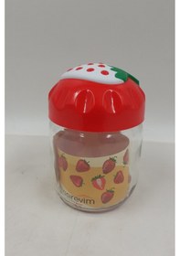 Resim Çilek Desenli Kavanoz 1 Adet 425 Cc Royaleks-ck425 