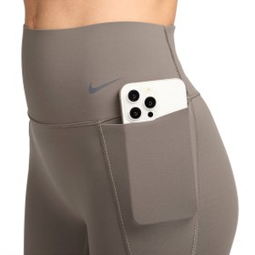 Resim Nike Universa Dri-Fit Kadın Kahverengi Antrenman Tayt HQ6810-233 