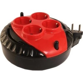 Resim Ergün Store Mini Kablolu Makara 4'lü 3mt (3x1,5cm)(1 Adet) ( Lisinya ) 