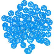 Resim Suofeng Abs Materyal Arı Kovanı Etiketleri, Sayısal Numaralı Yuvarlak Etiketler, 100 Adet/ Paket, Dayanıklı Ve Korozyona Dayanıklı, Arıcılık Ve Hayvancılık İçin Mavi Beyaz 