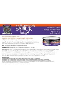 Resim Prochoice Döner Bites Sos İçinde Hindi Etli Yetişkin Kedi Konservesi 70 Gr 