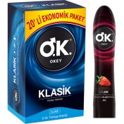 Resim Okey Klasik 20'li ve Çilekli Jel 