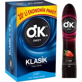 Resim Okey Klasik 20'li ve Çilekli Jel 