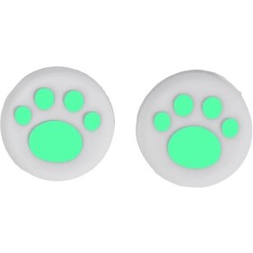 Resim Tip 2-sevimli Kedi Paw Desen Joystick Başparmak Kavrama Kapakları Nintendo Switch Lite Anahtarı İçin Uygun Silikon Anti 
