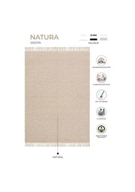 Resim Natura El Dokuma Jüt Bohem Tarz Otantik Salon Oturma Odası Koridor Yatak Odası Natural Halı 00017a Naturel 