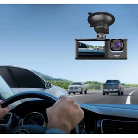 Resim Universal Black Box 1296P Super HD Araç İçi Ön ve Arka Kamera | Gece Görüşlü G-Sensörlü Araç Kamerası 