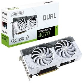 Resim Asus Geforce DUAL-RTX4070-O12G-WHITE 12GB GDDR6X 192Bit 1XHDMI 3XDP Ekran Kartı 