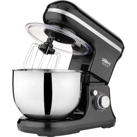 Resim Stilevs Güçlü 1500W Stand Mikser, 5l Kapasiteli, Siyah Renk, Profesyonel Kullanım 
