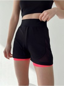 Resim moda bizimle Mb- Fileli Spor Taytlı Şort 