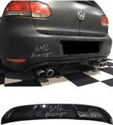 Resim SML Dizayn Volkswagen Golf 6 Difüzör Plastik Golf 6 Arka-bodykit-difizör-ek Parlak Siyah 