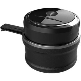 Resim Araç Içi Işıklı Küllük 2 Parça Kalorifer Izgarasına Takılabilen Kapaklı Araba Küllüğü Oto Küllük 