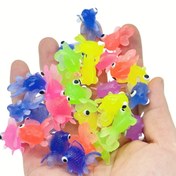 Resim 30 Adet Renkli Tanrı Balığı Oyuncakları, Su Oyunları İçin Mini Plastik Balıklar, Parti Hediyeleri, Oyun Ödülleri, Banyo ve Duş Hediyeleri, Cadılar Bayramı ve Noel Süsleri, Su Masası Oyuncakları 