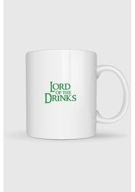 Resim Lord Of The Drinks Tasarımlı Kupa Bardak Beyaz 