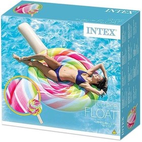 Resim Intex Gökkuşağı Lolipop Şişme Deniz Havuz Yatağı Şişirilebilir Çok Renkli 