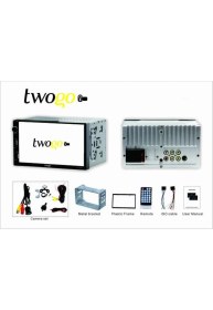 Resim Twogo GO-I3356 Double Teyp 7 Inch Ekran Yansıtma 4*50W Usb/bt/sd/fm/aux Geri Görüş Kamerası 