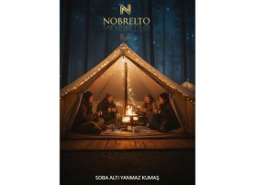 Resim Nobrelto Nobrelto Yanmaz Isı Yalıtım Kumaşı - 70x100 cm Soba Altı Koruyucu Isı Kalkanı 