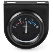 Resim Araba Modifiye 12v Evrensel Ampermetre 52mm Araba Akım Ölçer 60 - 0 - 60 1252 
