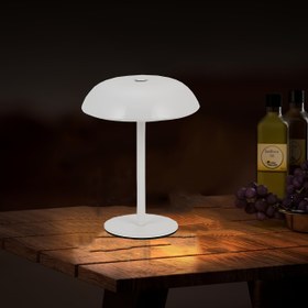 Resim 1 adet Mantar Masa Lambası, USB Şarj Edilebilir LED Işık Üç Renkli Karartma ile, Taşınabilir Yatak Lambası, Yatak Odası, Mutfak, Banyo, Ofis ve Çalışma Odası Dekorasyonu için Uygun 