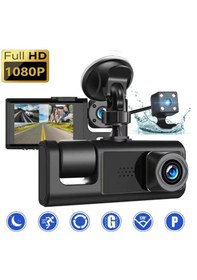 Resim 1080p Full Hd Çözünürlük 3 Kameralı Araç İçi Seyir Ve Arka Kamera 