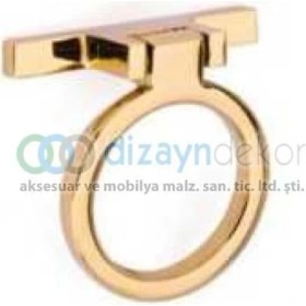 Resim Dizaynaks Altın Yuvarlak Sallantılı Kulp 16 Mm 