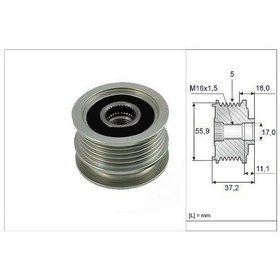 Resim VALEO 588035 ALTERNATÖR KASNAĞI GOLF POLO PASSAT 
