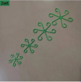 Resim Gaojunshop01 Yeşil 2li Set Yeniden Kullanılabilir Bitcek Desteği Dayanıklı Bahçe Dikim Çubuğu 