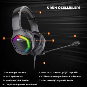 Resim Lenovo HT403 Kulak Üstü Kulaklık 
