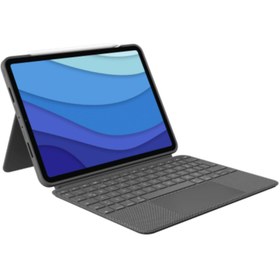 Resim logitech Combo Touch Ipad Pro 11 Inç 2, 3 Ve 4. Nesil Ile Uyumlu Çok Yönlü Klavyeli Kılıf - Gri 