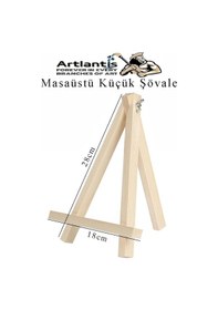 Resim Mini Şövale 20x20 Cm Siyah Tuval 3 Ml Akrilik Boya 6 Renk Ve Fırça Mini Siyah Tuval Masaüstü Küçük Şövale Boyama Seti 